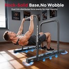 Sportsroyals Adjustable Dip Bar Dip Stand Station  Heavy Duty Strength Training