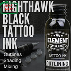 Black Tattoo Ink Lining Outline Shading Mixing Ink Blending Solid Tattooing Ink 