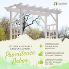Dura-trel Providence Arbor 64 X 85 Inch Garden Arch Lattice Trellis  open Box 