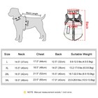 Pet Dog Vest Jacket With Harness Warm Clothes Winter Padded Coat Small large Dog