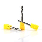 10pcs 1 8  1mm 4mm One Single Flute Spiral Cnc Router Pvc Endmill Bits Hrc60