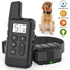 2600 Ft Remote Dog Shock Training Collar Rechargeable Waterproof Lcd Pet Trainer