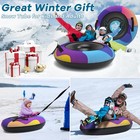 Snow Tube 48 Inch Big Heavy-duty Inflatable Snow Sled With Premium Canvas Cov   