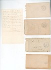 1800 s Letter Cover Envelope Lot Eggers Ree Heights Gettysburg Sd Correspondence