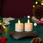 Luminara Moving Flicker Led Tea Lights Battery Operated 4pcs