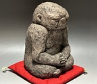 Buddhist 727 Japanese Meditation Pray Sit Jizo Buddha Monk Figurine Statue Japan
