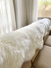 Genuine Australian Double Sheepskin Rug runner In Ivory