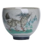 Mountain And Sea Classics Vintage Chinese Pottery Cups Tea Cup Set Teaware