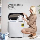 Portable Mini Compact Twin Tub Washing Machine 13 5lbs Washer   Spin-dryer Combo