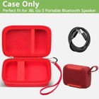 Speaker Case For Jbl Go 5  Go 4 And Go 3  Hard Travel Case  Case Only - Red