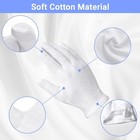 3 Pairs White Gloves - White Cotton Gloves For Art Handling  Handling Photo