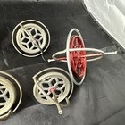 Lot Of 5 Vintage Gyroscope Spinning Top Toys No String Or Base