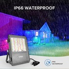 2pack 160w Led Flood Light Christmas Rgb Outdoor Party Dimming Mutilcolor Ip66