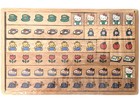 New  Rare Vintage Sanrio Hello Kitty Wooden Counting Blocks   Tray In Box Htf