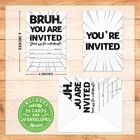Birthday Invitations For Boys Bro Teen Boy Birthday Party Invitation Invite C   