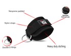 Gym Weight Lifting D Ring Ankle Straps Cable Attachment Strap Fitness Exercise