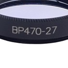 Midopt Bp470-27 Blue Bandpass Lens Filter   29mm Od  M27 Thread  425-495nm