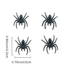 Saktopdeco 50 Pcs Mini Plastic Spiders Small Fake Scary Realistic   