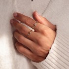 Personalized Name Ring  Gold Brass 925 Silver Custom Name Minimalist Jewelry