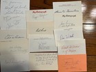 Lot Of 36 Signed Index Cards And Other Items Of Nfl And College Head Coaches
