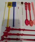 Lot Of 49 Stir Sticks Drink Bar Vtg Hotel Airline Planters Zulu Lulu Advertising
