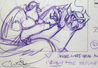 Valiant 2005 Early Disney Production Hand-drawn Storyboard Art - Colin White  wc