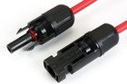 1 Pair 100 Ft Solar Panel Extension Connector 10 Awg Pv Cable Wire Red