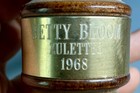 Vintage 1968 Betty Bloom Zulettes 8    Solid Wood Gavel Judge Order Court Tool