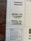 Craftsman 113 228000   113 228160 12   wood Turning Lathe Owner s Manual Sears Usa