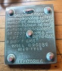 Vintage Frankoma Pottery Will Rogers Tile Plaque   Trivet
