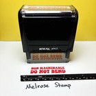 Non Machinable Do Not Bend Rubber Stamp Red Ink Self Inking Ideal 4913
