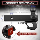 2  Receiver Trailer Hitch Tri Ball Mount 1-7 8   2    2-5 16  Ball W  Lock New