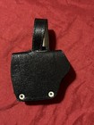 Iraqi Leather Black Holster With Iraqi Metal Eagle Emblem