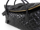 Saint Laurent Black Leather Quilted Large Es Travel Overnight Bag