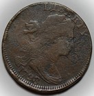 1798 7 Draped Bust Large Cent  s-152  - Rim Bumps - Us 1c Copper Coin