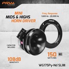 Prv Mini Mids   Highs Neodymium Horn Driver Wg175py-nd Slim     150 Watts 8 Ohm