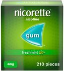 Nicorette Gum 4mg Freshmint  210 Pieces    ship From Usa --- Super Fast  
