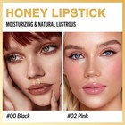 2pcs Brown Pink Honey Lipstick Tinted Lip Balm  Moisturizing Tinted Lip Oil Stic