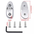 Mirror Block Off Base Plates For Suzuki Gsxr 600 750 1000 Gsx-r 2001-2004 Chrome