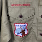 Vintage Boy Scouts Of America Official Shirt Milwaukee 70 s Villa Jerome Deer