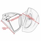 Pair Rear View Mirrors Amber Turn Signal Light For Bmw R1100 R1100 Rtp R1150 Rt