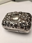 American Late 19th Century Sterling Silver Box Gorham Relief Embossed Floral Usa