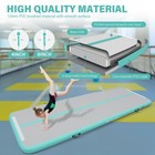 Air Mat Tumble Track 10ft-20ft Inflatable Gymnastics Mat 4 8in Thickness For    