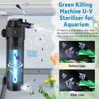 5in1 Uv Sterilizer Filter Light For Aquarium Fish Tank Clean Lamp Clarifier Pump