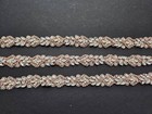 2 Yds  72   Rosegold Clear Rhinestone Diy Trim