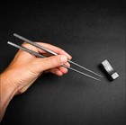 The Sushi - Handmade Damascus Steel Chopsticks Set With Rest     Luxury Reusable