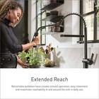 Moen Essie Spring 1-handle Pull-down Sprayer Kitchen Faucet Matte Black 87814bl