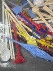 Lot Of Vintage Plastic Cocktail Swizzle Sticks Mid Century Drink Stirrers