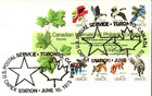 Vintage Fdc Usps Scott  1757 Capex Wildlife Canada Us Border Block Of 8 C1978