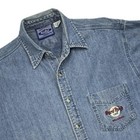 Vintage Hard Rock Cafe Orlando Denim Button Up Shirt 90s Logo Souvenir M